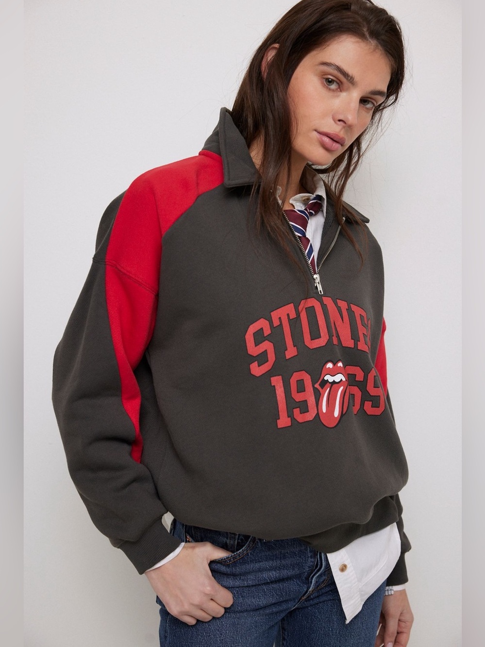Chaser Rolling Stones 1969 Quatorzip Sweatshirt